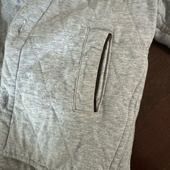 Gray Hooded Jacket with Plaid Lining - Picture 3 of 8